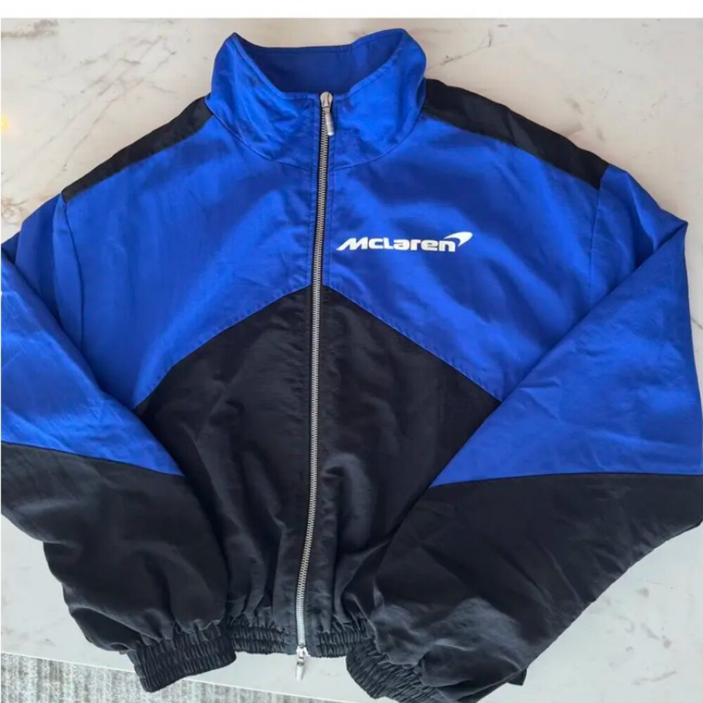 Rhude Mclaren Flight Jacket 'Black/Blue'